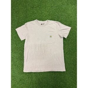 Carhartt Mens Loose Fit Pocket T-Shirt Heather Tan Short Sleeve Size M 8-10